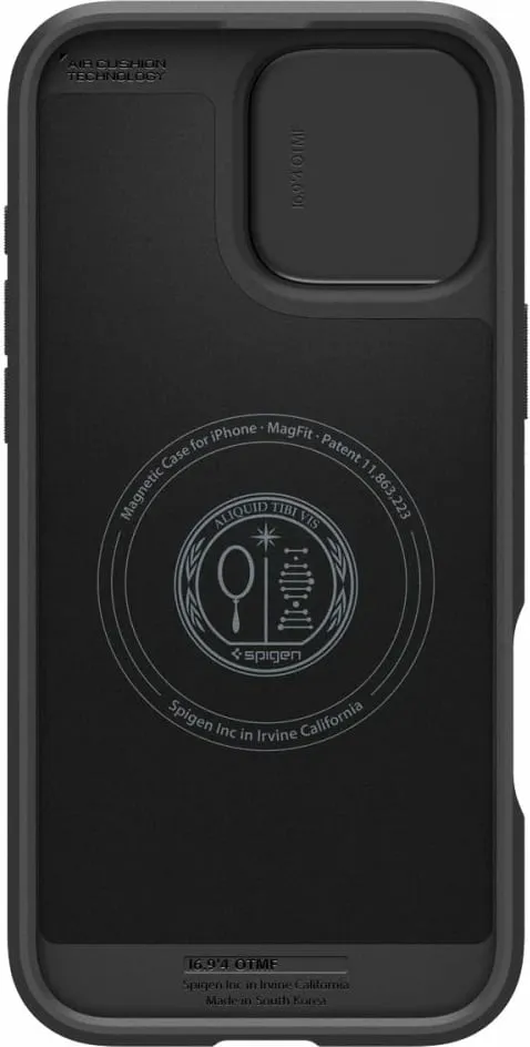 Mbështjellës për iPhone 14 Pro Spigen Optik Armor MagSafe, i zi - 4