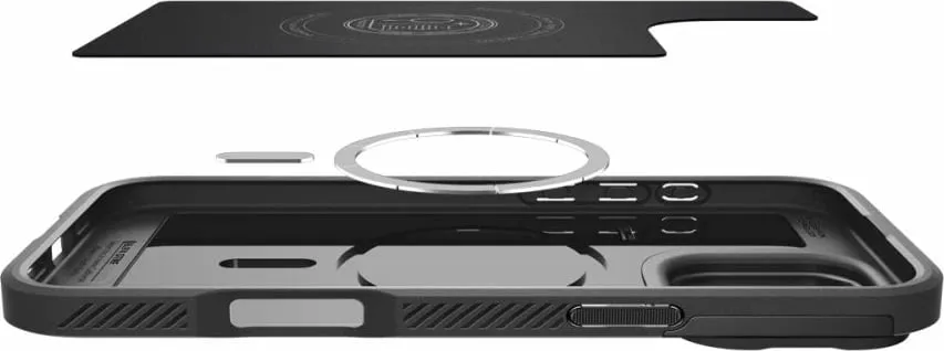 Mbështjellës për iPhone 14 Pro Spigen Optik Armor MagSafe, i zi - 7