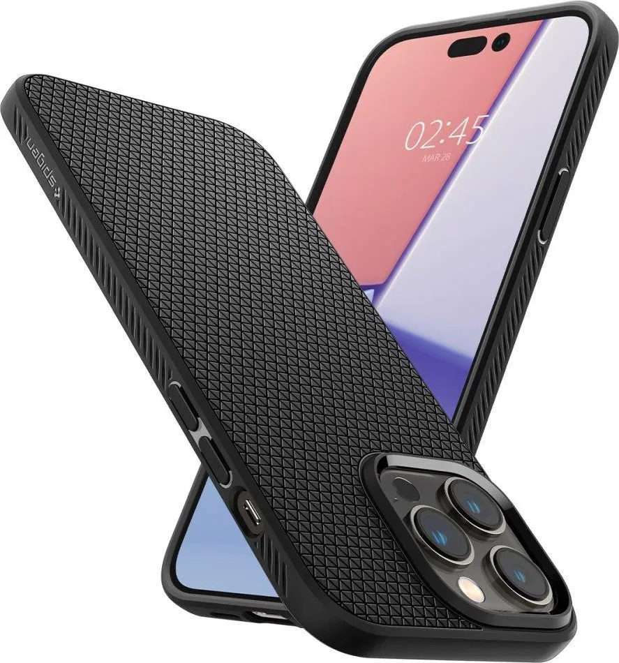 Mbrojtëse për celular iPhone 14 Pro Max Spigen Liquid Air, vjollcë e errët - 6