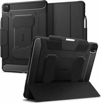 Mbrojtëse për tablet iPad Air 13" 2024 Spigen Rugged Armor Pro, e zezë