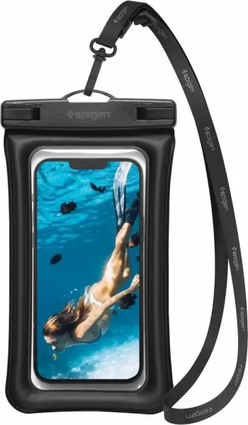Mbrojtëse e papërshkrueshme nga uji Spigen Aqua Shield WaterProof Floating Case A610 1 Pack, e zezë