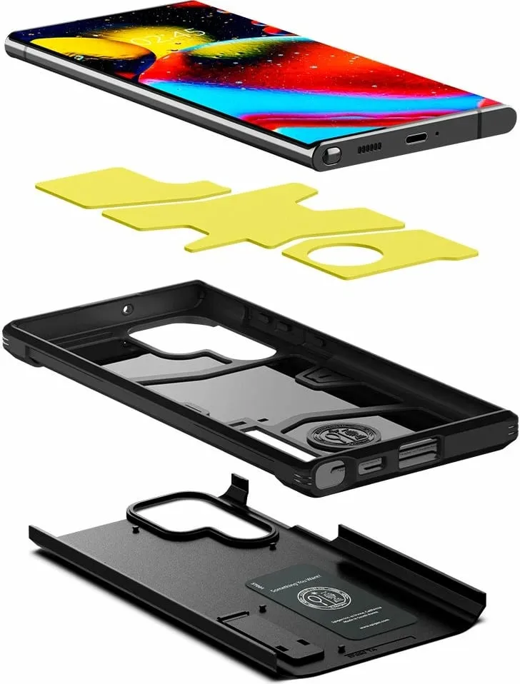 Mbështjellës për Samsung Galaxy S22 Spigen Tough Armor, i zi - 8