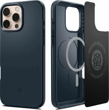 Mbështjellës për iPhone 16 Pro Spigen Thin Fit MagSafe, i zi