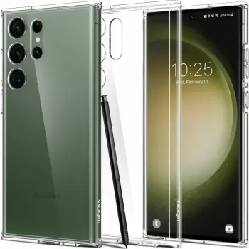 Mbrojtëse për celular Samsung Galaxy S23+ Spigen Ultra Hybrid, transparente
