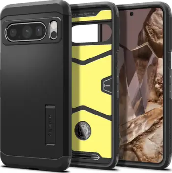Mbështjellës për Google Pixel 8 Pro Spigen Tough Armor, i zi