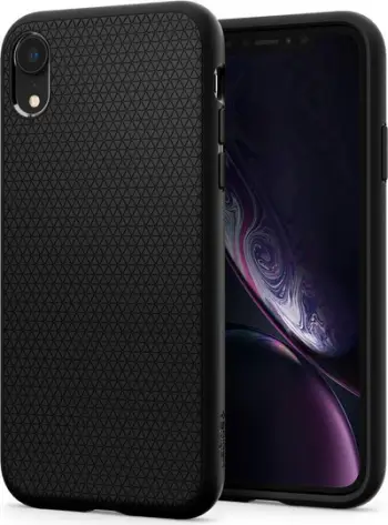 Mbështjellës për iPhone XR Spigen Tough Armor, i zi