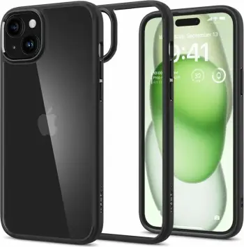 Mbështjellës për iPhone 15 Plus Spigen Ultra Hybrid, i zi