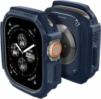 Rrip ore për Apple Watch Ultra 2/1 49mm Spigen Rugged Armor, i kaltër