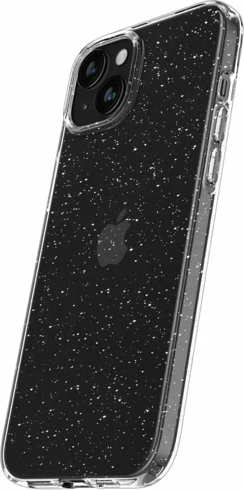 Mbrojtëse për celular iPhone 15 Plus Spigen Liquid Crystal Glitter, transparente - 6