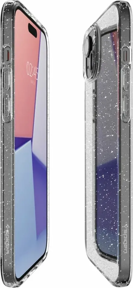 Mbrojtëse për celular iPhone 15 Plus Spigen Liquid Crystal Glitter, transparente - 7