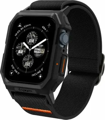Mbështjellës për Apple Watch 45mm/44mm Spigen Lite Fit Pro, i zi