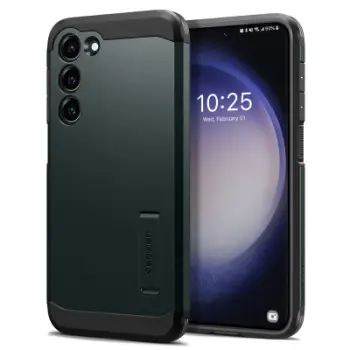 Mbështjellës për Samsung Galaxy S23 Ultra Spigen Tough Armor, i gjelbër