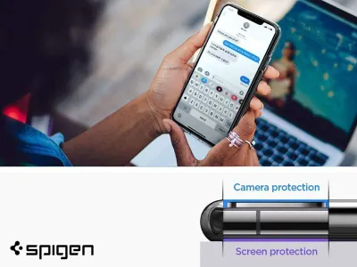 Mbrojtëse për celular iPhone 11 Pro Spigen Liquid Crystal, transparente - 3
