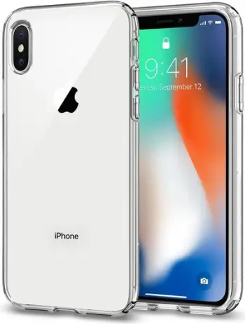 Mbrojtëse për celular iPhone XS/X Spigen Liquid Crystal, transparente