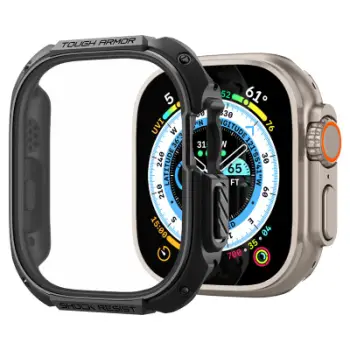 Mbrojtëse Spigen Tough Armor për Apple Watch Ultra 2/Ultra, 49mm, e zezë