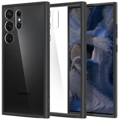 Mbrojtëse për celular Samsung Galaxy S23 Ultra Spigen Ultra Hybrid, e zezë - 1
