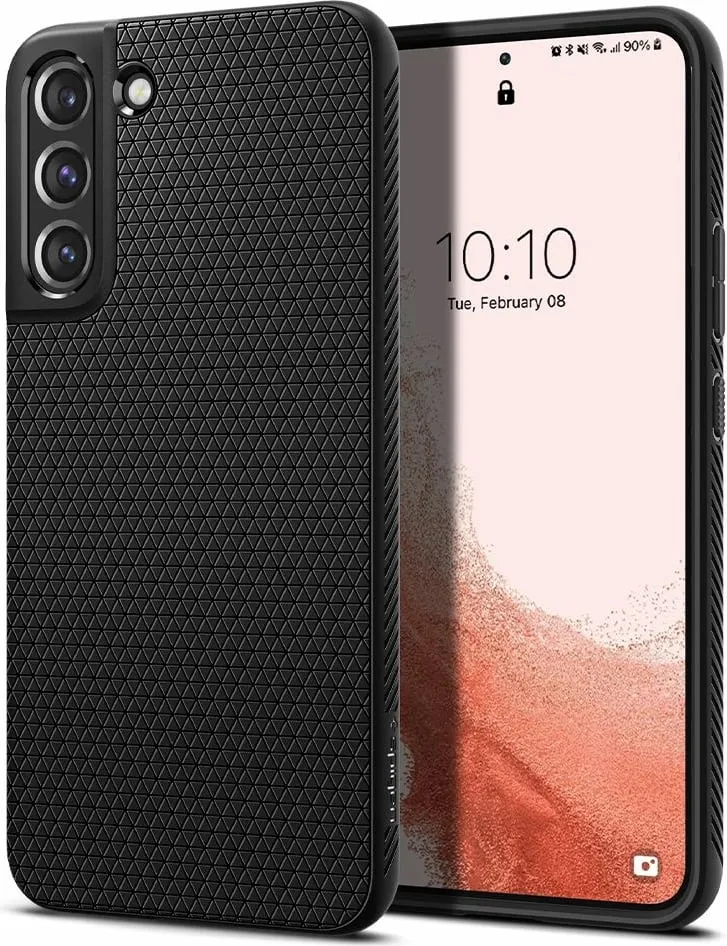 Mbrojtëse Spigen Liquid Air për Samsung Galaxy S22, e zezë - 1