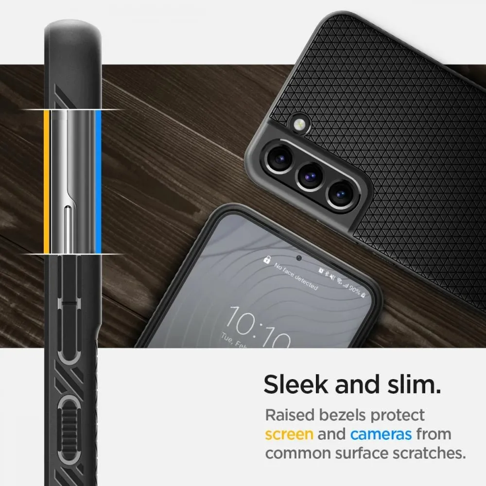 Mbrojtëse Spigen Liquid Air për Samsung Galaxy S22, e zezë - 7