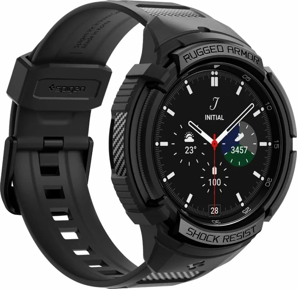 Rrip Spigen Rugged Armor Pro për orë Samsung Galaxy Watch6 Classic 47mm, i zi - 9