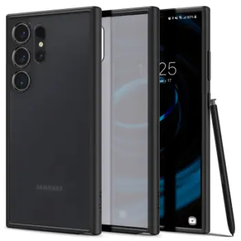 Mbështjellëse për Samsung Galaxy S24 Ultra Spigen Ultra Hybrid, e zezë