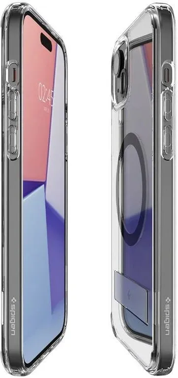 Mbështjellëse për iPhone 15 Spigen Ultra Hybrid MagSafe, e zezë - 11