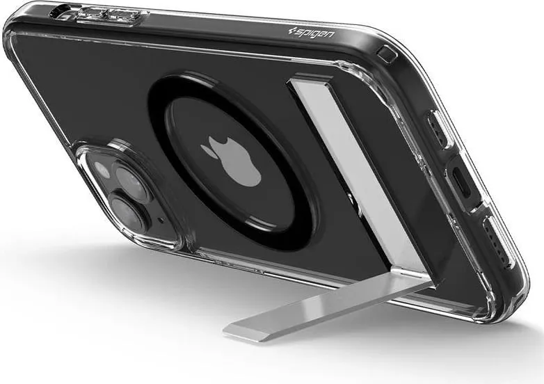 Mbështjellëse për iPhone 15 Spigen Ultra Hybrid MagSafe, e zezë - 12