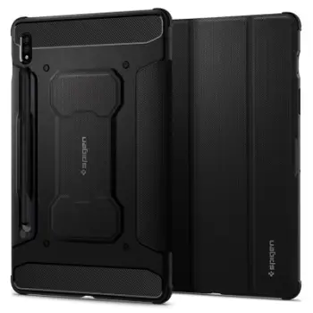 Mbështjellëse për Samsung Galaxy Tab S7/S8 Spigen Rugged Armor Pro, e zezë