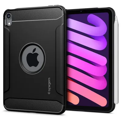 Mbështjellëse për iPad mini 6 2021 Spigen Rugged Armor, e zezë - 1