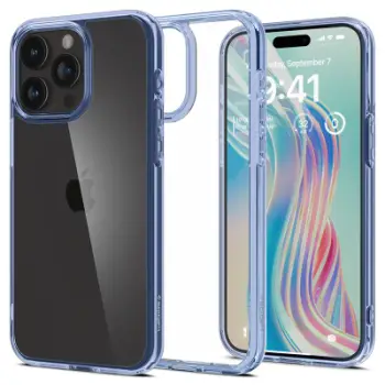 Mbështjellëse për iPhone 15 Pro Spigen Ultra Hybrid, e kaltër