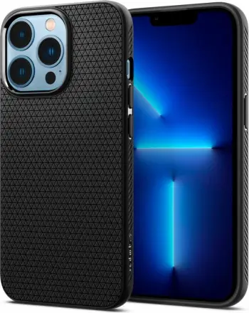 Mbështjellëse për iPhone 13 Pro Max Spigen Liquid Air, e zezë