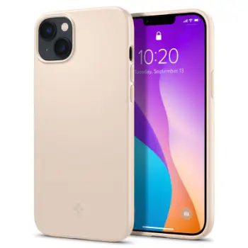 Mbështjellëse për iPhone 14 Plus Spigen Thin Fit, krem