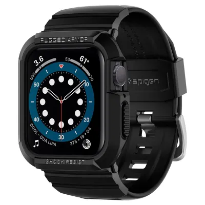 Mbështjellëse për Apple Watch 41mm/40mm Spigen Rugged Armor Pro, e zezë - 1