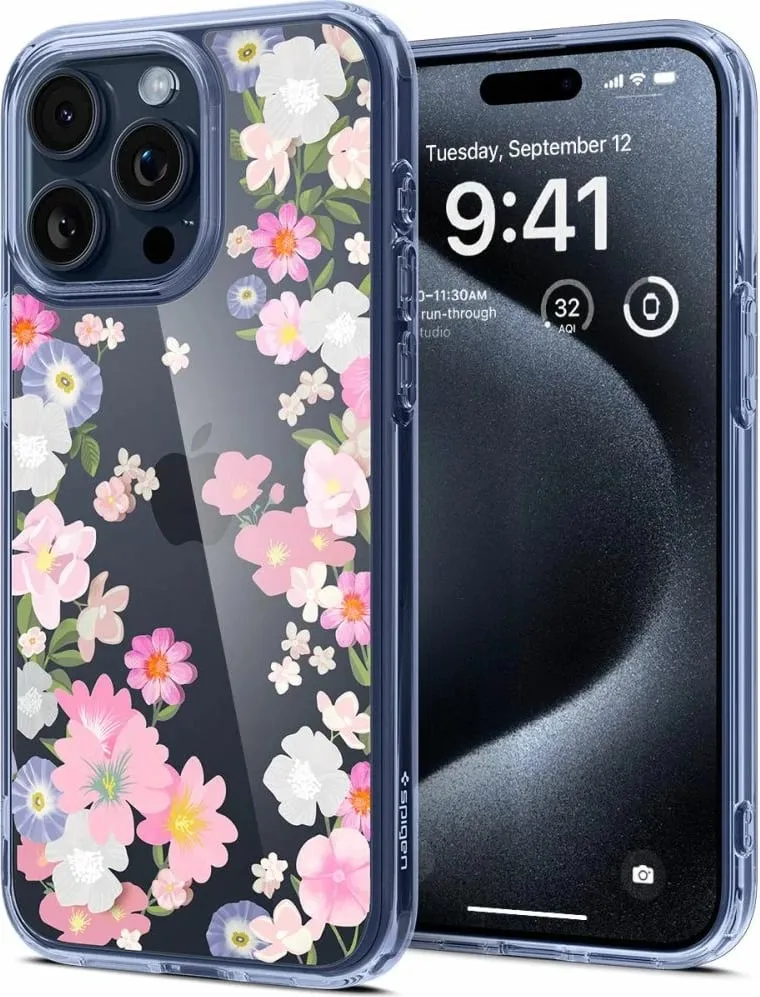 Mbrojtëse për celular iPhone 15 Pro Spigen Ultra Hybrid, transparente - 1