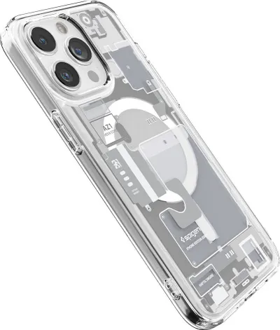 Mbrojtëse për celular iPhone 15 Pro Spigen Ultra Hybrid MagSafe, e bardhë - 5