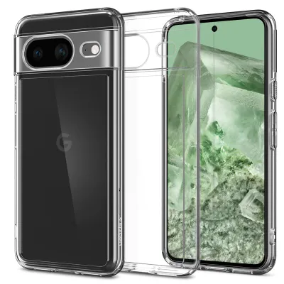 Mbrojtëse për celular Google Pixel 8 Spigen Ultra Hybrid, transparente - 1