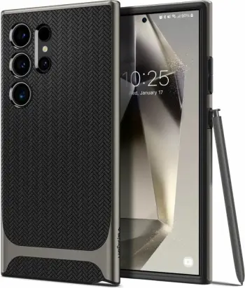 Mbrojtëse për celular Samsung Galaxy S24 Ultra Spigen Neo Hybrid, e zezë
