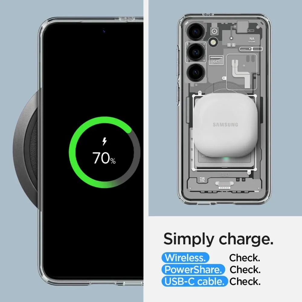 Mbrojtëse për celular Samsung Galaxy S24 Spigen Ultra Hybrid, e bardhë - 14