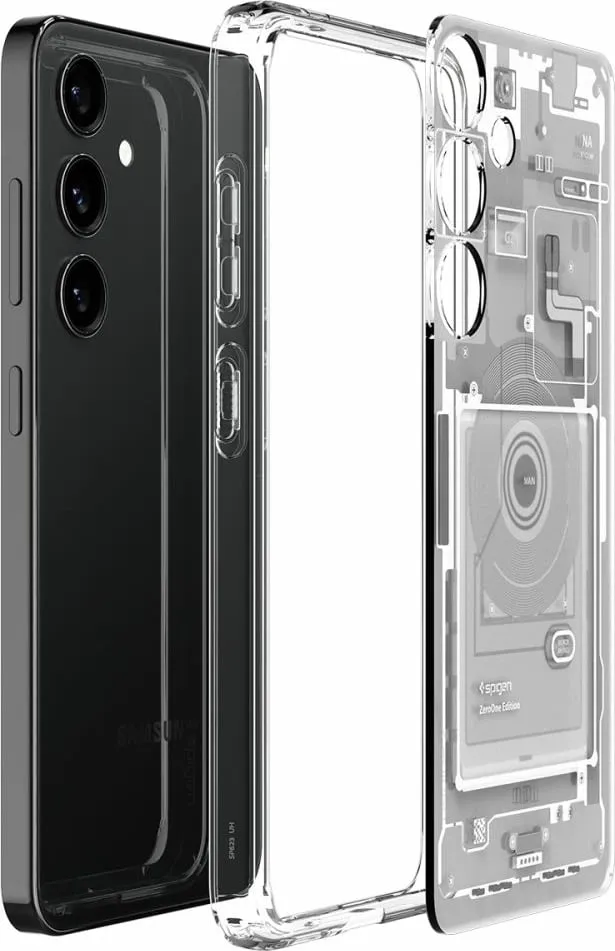 Mbrojtëse për celular Samsung Galaxy S24 Spigen Ultra Hybrid, e bardhë - 9