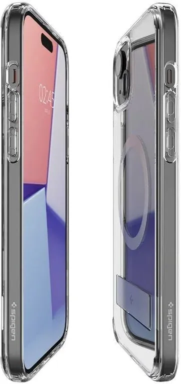 Mbrojtëse për celular iPhone 15 Plus Spigen Ultra Hybrid S MagSafe, transparente - 13