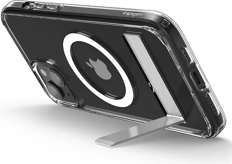 Mbrojtëse për celular iPhone 15 Plus Spigen Ultra Hybrid S MagSafe, transparente - 14