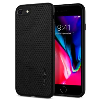 Mbrojtëse për celular iPhone SE (2022/2020)/8/7 Spigen Liquid Air, e zezë