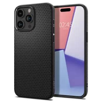 Mbrojtëse për celular iPhone 15 Pro Spigen Liquid Air, i zi
