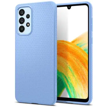 Mbrojtëse për celular Samsung Galaxy A33 5G Spigen Liquid Air, e kaltër e lehtë