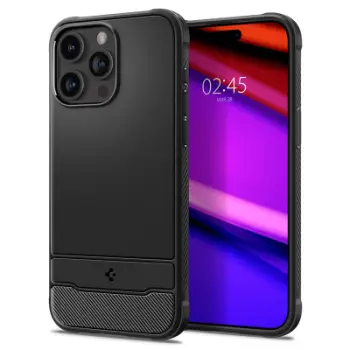 Mbrojtëse për celular Spigen iPhone 15 Pro Rugged Armor MagSafe, i zi mat