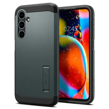 Mbrojtëse për celular Samsung Galaxy S23 FE Spigen Tough Armor, e gjelbër