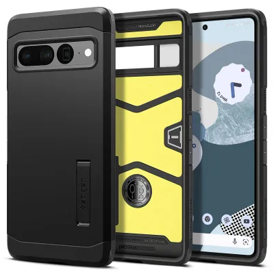 Mbrojtëse për celular Google Pixel 7 Pro Spigen Tough Armor, e zezë - 1