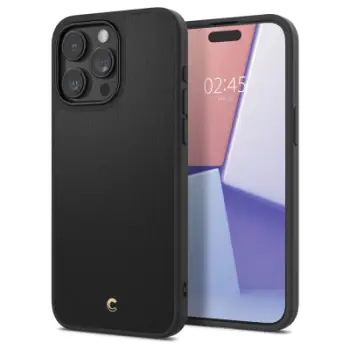 Mbrojtëse për celular iPhone 15 Pro Max Spigen Cyrill Kajuk MagSafe, e zezë