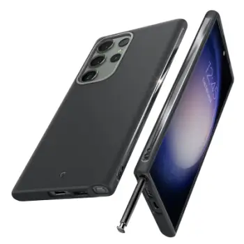 Mbrojtëse për celular Samsung Galaxy S23 Ultra Spigen Cyrill UltraColor, i zi