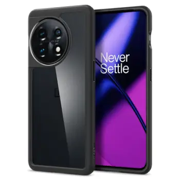 Mbrojtëse për celular OnePlus 11 Spigen Ultra Hybrid, e zezë