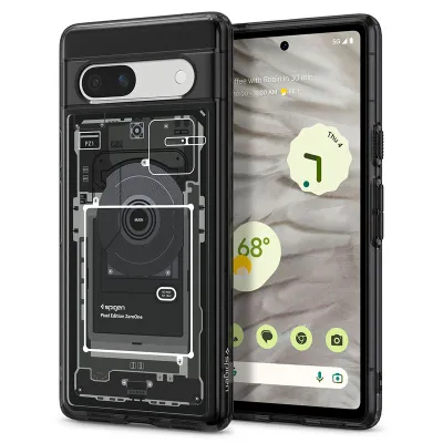 Mbrojtëse për celular Google Pixel 7a Spigen Ultra Hybrid, e zezë - 1